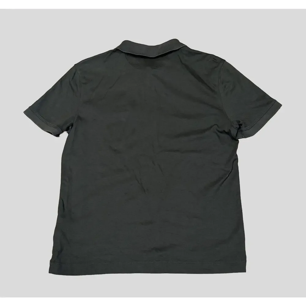 Banana Republic Luxury Touch Polo Shirt Men’s Large Hunter Green 100Cottton
